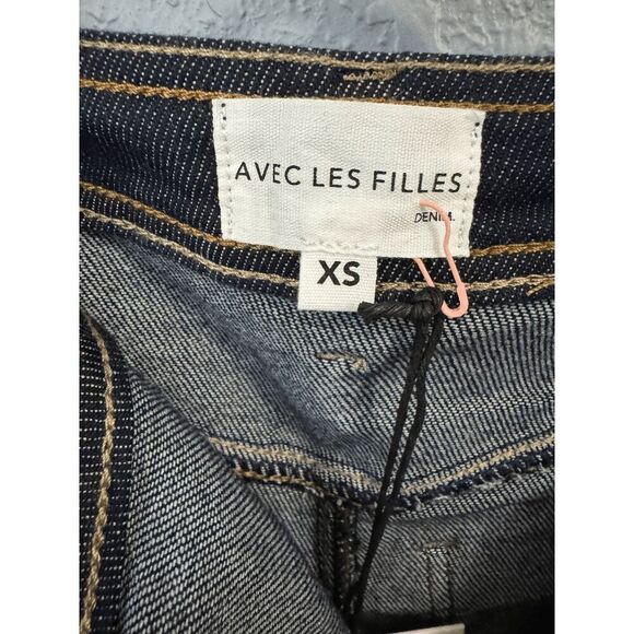 Avec Les Filles Slit Denim Maxi Skirt - Picture 8 of 14